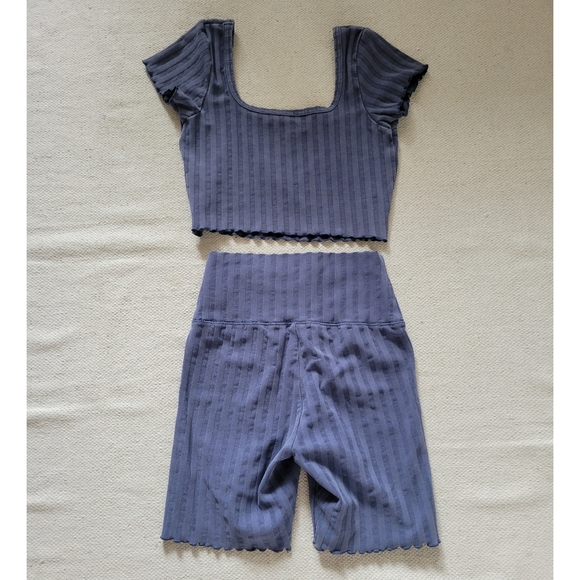 Womens Aerie offline Grove matching set size medium purple/blue - Picture 5 of 9